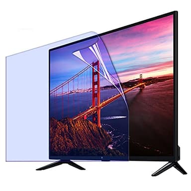 BU TV Screen Protectors 55 Inch Anti-Glare TV Film - Anti- Blue Light Screen Protector, Filter Blocking Blue Light From 400 To 450Nm, Protection Eyes