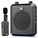 SHIDU Voice Amplifier with Wireless Lavalier Microphone, Portable Speaker with 2.4G Wireless Microphone Rechargeable Personal PA System for Teachers Classroom Meeting Training