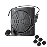 SHIDU Portable Voice Amplifier for Teacher with Microphone, 1800mAh Rechargeable 16W Mini Power Amplifier System with Mic for Tour Guide, Coach, Classroom, and Meeting