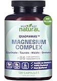 4-in-1 Magnesium Complex Supplement - Glycinate, Taurate, Malate, Orotate Blend Capsules - 300 mg per Serving, 120 Capsules