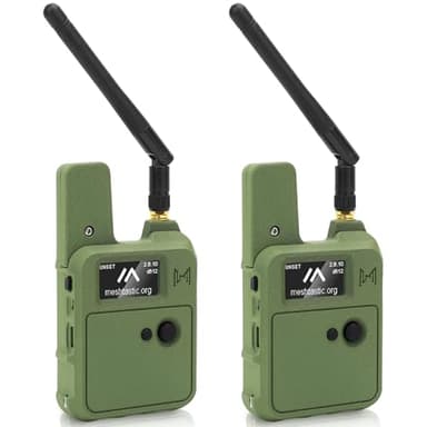 Meshnology 2 Set Wio Tracker L1 Board with 3000mAh Battery & Case Set - SX1262 nRF52840 Kit for Ar duino Meshtastic LoRa, Blue Tooth 5.0, GPS GNSS, 1.3" OLED, Battery Type-C Solar Charge (N37, Green)