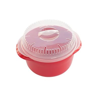 Nordic Ware Microwave Multi-Boiler, 5.5 Cup, Red