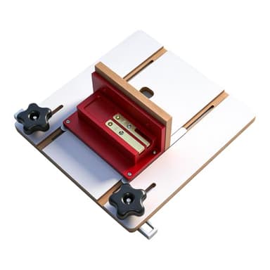 Aepiraza Router Table Box Joint Jig, Finger Joint Jig with 1/4", 3/8", 1/2" Brass Indexing Keys, Knobs to Lock Platform with 3/4" Miter Slot, Adjustable Box Joints Jig for Table Saws Router Tables