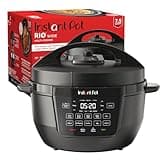 Instant Pot RIO Wide Base, 7.5 Quarts, Large Searing Base, WhisperQuiet Steam Release, 7-in-1 Electric Multi-Cooker, Pressure Cooker, Slow Cooker, Rice Cooker, Steamer, Sauté, Yogurt & Warmer