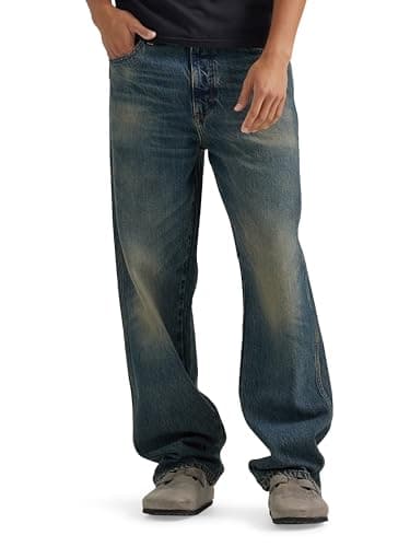Wrangler Men's Deconstructed Loose Fit Jean, Idioteque, 34 x 32