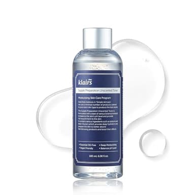 Dear Klairs Unscented Toner | Non-Irritation for Sensitive Skin, Instant Soothing, Skin Flooding & Layering, Hyaluronic Acid, Korean Skin Care, Vegan, Essential Oil Free, 6.08 fl oz