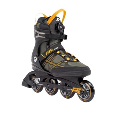 K2 F.I.T. 80 Boa Mens Inline Skates - Gray/Mustard / 5.0