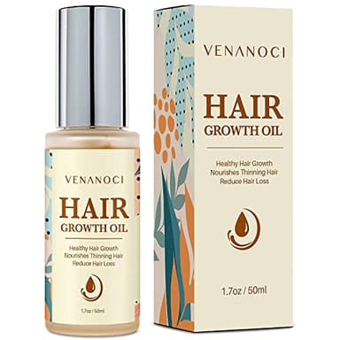 Hair Growth Oil with Rosemary & Biotin: Natural Hair Regrowth Serum for Women & Men – Anti Hair Loss & Thinning Treatment – Promotes Thicker, Fuller, Stronger, Healthier Hair – All Hair Types