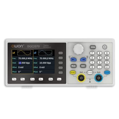 Signal Generator DGE2070 Arbitrary Waveform Generator, 70 MHz Generators Dual Channel 300MS/s Sample Rate 14 Bits Vertical Resolution for Multi Tester