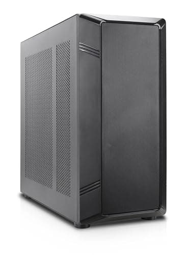 Rosewill Helium NAS Black ATX Mid Tower Computer Case, Mesh Panel, 4X 140mm PWM Fan, Ideal for DIY NAS, Media Servers, or Small Business Applications