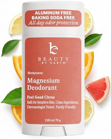 Aluminum Free Deodorant for Men & Women - USA Made with Natural & Organic Ingredients, Fresh Long-Lasting Odor Protection, Baking Soda Free, Non-Irritating Magnesium Deodorant, Sensitive Skin Safe