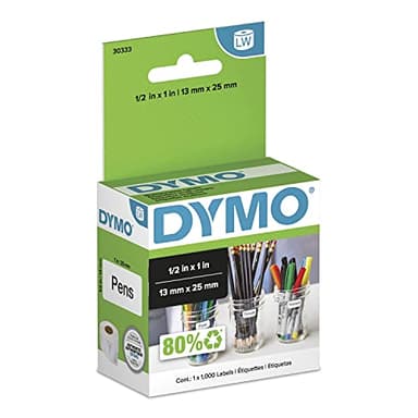 DYMO Authentic LW Extra-Small Multi-Purpose Labels DYMO Labels for LabelWriter Printers White 1/2" x 1" 1 Roll of 1000