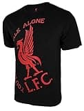 Icon Sports Liverpool FC T-Shirt – Official Men’s Adult Cotton Short Sleeve LFC World Soccer Football Club Casual Active Graphic Top Tee LP129CT-K XL