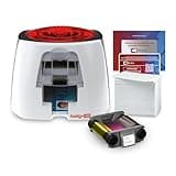 Badgy100 ID Card Printer with Complete Supplies Package with Bodno ID Software - Bronze Edition