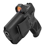 GRITR IWB Kydex Left Hand Gun Holster Compatible with Taurus G2/G3 with 1.5" Belt Clip, Open Bottom, Optic Cut, Adjustable Retention