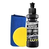 SHIELDOM Car Scratch Remover for Vehicles Auto Paint Swirls & Scuff Removal Polishing Compound to Repair Scratches with Buffer Pad and Towel Works on Cars, Trucks, SUVs, RVs & More -5oz/150ML