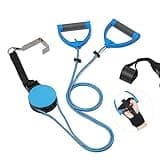 Fanwer Shoulder Pulley for Physical Therapy, Over The Door Pulley for Shoulder Rehab, Overhead Arm Exercise Pulleys for Rotator Cuff Recovery, Frozen Shoulder, Workout Pulley System for Home Gym