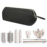 SivaLife Shark Flex Style Case for Dyson Airwrap/Hair Dryer, Travel Carrying Case for Shark Attachments, Flat Curling Iron Hair Tools Travel Bag (Black Quilt Rhombus)