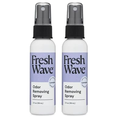 Fresh Wave Lavender Scent Odor Eliminator Spray & Air Freshener, 2 fl. oz. Travel Size (Pack of 2)