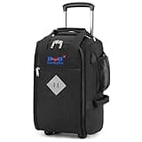 Boardingblue 17x10x9 Inches United Airlines Rolling Personal Item Under Seat Duffle Bag Luggage Suitable For Major Airlines Including Spirit, and Frontier Airline(BLACK)