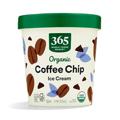 365 by Whole Foods Market, Organic Coffee Chip Ice Cream, 1 pint
