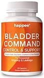 Bladder Control Supplement for Women & Men with Pumpkin Seed Extract, Soy Germ Extract, Saw Palmetto & Cranberry 4-in-1 Active Bladder Support for Urinary Frequency, Leaks & Urgency - 60 Capsules