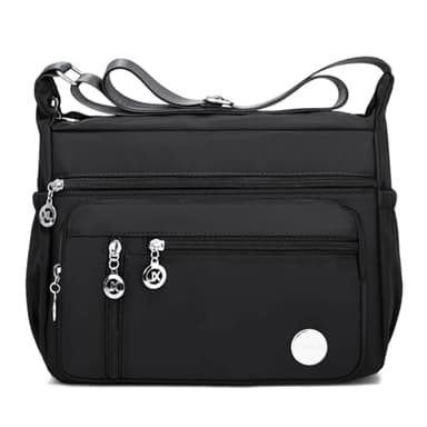 COOLOME Purses for Women CrossBody Bag Waterproof Purse Shoulder Handbag Multiple Pockets Nylon Messenger Bag Fashion Tote Bag with Adjustable Shoulder Bag