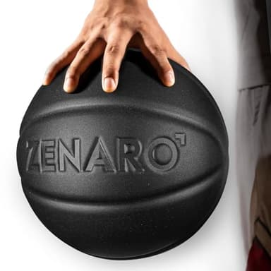 Zenaro Ultra Premium Silent Basketball - Size 7 (29.5”), Non-Compressed, 3D Sculpted Groove for True Bounce & Control, Real Game-Weight Indoor Basketball, Durable Airless Foam, Premium Gift Box