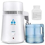 DC HOUSE 1 Gallon Water Distiller Machine, 750W 4L Pure Distilled Water Maker Machine for Home Countertop Table Desktop, Drinking Purifier for Home Kitchen CPAP Hmidifiers with Pastic Container