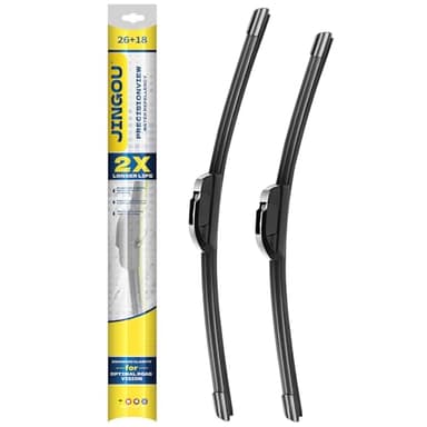 JINGOU 26''+18'' Front Windshield Wiper Blades Compatible with 2012-2017 Toyota Camry/2004-2009 Toyota Prius OEM QUALITY Premium All-Season Automotive Replacement Wipers (Pack of 2)