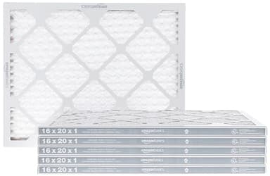 Amazon Basics 16x20x1 Air Filter 6-Pack, MERV 8 AC Furnace Filters, Allergy Control, Removes Dust, Lint and Pollen, Electrostatic (Actual Size: 15.75" x 19.75" x 0.75")