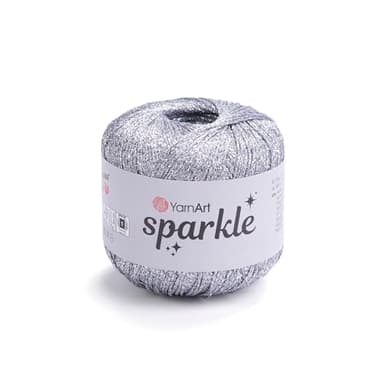 YarnArt Sparkle Metallic Shiny Yarn, 60% Metallic Polyester 40% Polyamide, 25g, 160m, 2.5mm Needles & 3mm Hooks (1300)