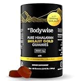 Be Bodywise Pure Himalayan Shilajit Gummies Gold I Lab Tested I No Added Sugar I Ashwagandha, Gokshura| Fulvic Acid & 85+ Trace Minerals I for Men, Women I Non-GMO I 100% Natural & Organic I 60 Gummy
