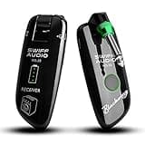 SWIFF High-Grade Electronic Guitar Wireless System Rechargeable Guitar Transmitter Receiver Support Multi Channels and Long Battery Life for Electric Musical Instruments