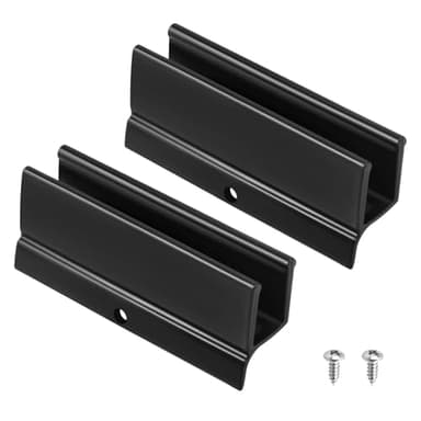 Sliding Shower Door Bottom Guide Fit for Glass Sliding Shower Doors Up to 1/2" Wide - Shower Door Plastic Track Guide 1/2" Wide X 3" Long - Sliding Door Replacement Parts, 2pcs