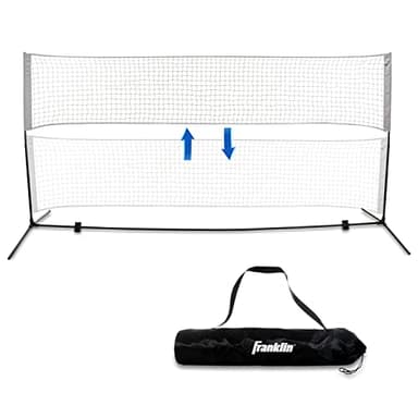 Franklin Sports Portable, Adjustable Height 10ft Wide Net - for Badminton -Kids Volleyball -Pickleball - Tennis