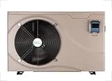 ECOPOOLTECH Swimming Pool Heat Pumps, Max 38,864BTU Up to 10000gallons Electric Pool Heaters for Inground Pools and Above Ground Pool, 208V~230V/60Hz, Inverter Technology