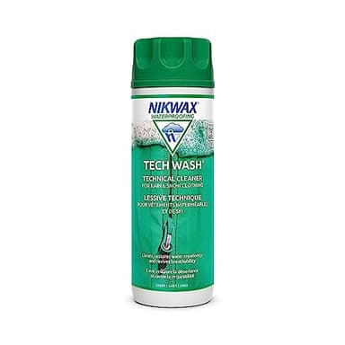 Nikwax Tech Wash,10 fl. oz., Nikwax Tech Wash Technical Cleaner for Jackets and Outerwear, Restores Waterproofing in Rain, Ski, and Snow Gear, Safe for Gore-Tex and DWR