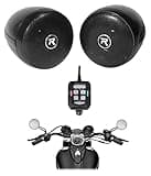 Rockville rocknride (2) RockNRide 3" Powered Bluetooth Metal Motorcycle Handlebar Speakers, Black