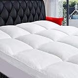 COONP King Mattress Topper, Extra Thick Pillowtop, Cooling Plush Mattress Pad Cover Cotton Top Bed Topper Protector with 8-21 Inch Deep Pocket