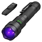 ULTRAFIRE Rechargeable 365nm UV Flashlight,15W Blacklight Blood Tracking Light for Pet Urine Detection,Resin Curing,Minerals,Scorpion,Blood Trail Tracking 502UVS PRO