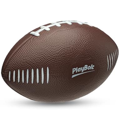7.25" Foam Football for Kids & Toddlers - Easy Grip Small Youth Football Toy - Soft Mini Football for Little Hands, Indoor & Outdoor Play Ball, Safe Sports Toy Gift for Boys & Girls - Brown