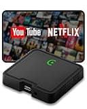 Wireless Carplay Adapter 2025 Ai Box for iPhone & Android Auto with Netflix YouTube Supports TF card Dongle Plug and Play Easy Setup Carplay Video entertainment box for iOS 10+ and cars after 2015 Car