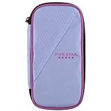 Five Star Pencil Pouch, Pen Case, Storage Organizer for School Supplies Earbuds Chargers Cables Makeup, High-Capacity, Fits 3 Ring Binder, Lilac Berry (500211F-ECM)