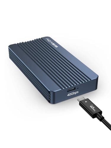 ACASIS 40Gbps M.2 NVMe SSD Enclosure for Thunderbolt 4/3/USB4, with Tool-Free Installation, Aluminum Heat Sink & Noiseless Design, Supports 2280-2230 SSDs for M1/M2 Pro/Max.