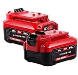 2 Pack 6.0Ah V20 Lithium Ion Battery for Craftsman 20V Battery CMCB204 CMCB204-2 CMCB202 CMCB202-2 CMCB201 CMCB205 CMCB206 V20 Craftsman Battery for Craftsman 20 Volt Battery Cordless Power Tools