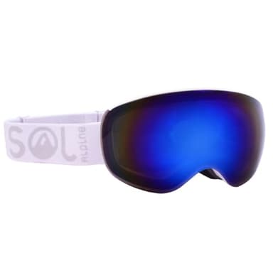 Alpinist Ski & Snowboard Goggles w/TWO Fast Changing Magnetic Lenses (adult small) w/Alta Revo Blue (VLT-40% for bright & sunny conditions) & Luna (VLT-84% for low light & night time conditions)