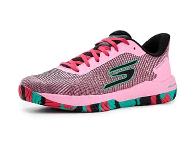 Skechers Men's Pickleball Viper Court Pro 2.0 Sneaker, Pink/Black, 11 Medium