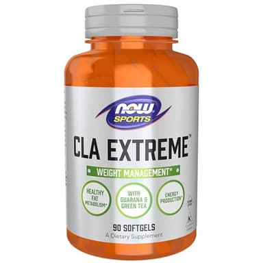 NOW Foods Sports Nutrition, CLA Extreme™ (Conjugated Linoleic Acid) With Guarana & Green Tea, 90 Softgels