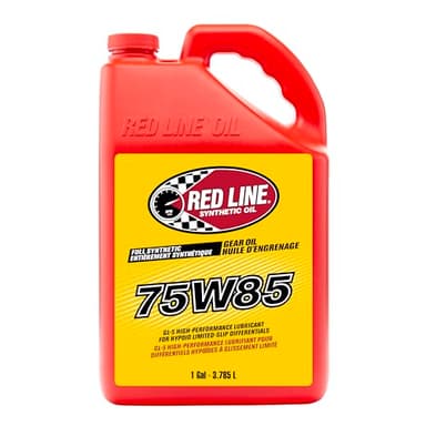 Red Line 50105 75W85 GL-5 Full Synthetic Gear Oil for Hypoid Limited Slip Differentials - 1 Gallon